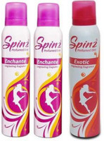 Spinz Enchante and Exotic Body Spray - For Women(450 ml)