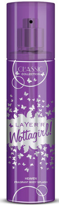 LayerR Shot Wottagirl Classic 135 ml Layerr Wottagirl Classic Collection Heaven Fragrant Body Splash Body Spray - For Women(135 ml)