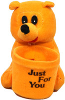 Glitz Baby GTPES001GLD 1 Compartments Soft Fur Pen Stand(Orange) RS.225.00