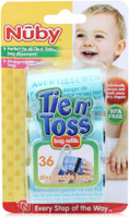 Nuby Tie 'N' Toss Dirty Diaper Bag Dispenser(Blue, Green)
