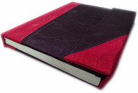 Indha Craft A6 Diary(Dupion Silk Fabric Cover, Purple, Pink) RS.250.00