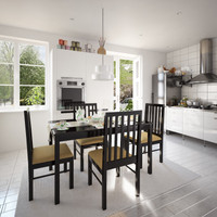 Wood Pecker Solid Wood Dining Set(Finish Color - Dark Brown)
