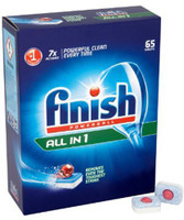 Finish All In One Dishwasher Tablets Dishwashing Detergent(65 Pod) RS.2329.00