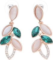 Golden Peacock Earrings