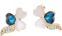Golden Peacock Earrings