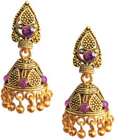 Being Women Pink-Stone Traditional Ethinic Alloy Jhumki Earring RS.261.00