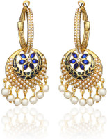 Jewels Galaxy Designer Alloy Hoop Earring