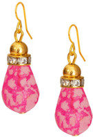 Being Women Elegant Pink Fashion Alloy Dangle Earring RS.195.00