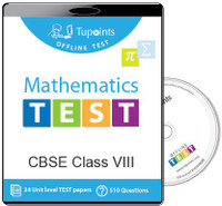 Tupoints Cbse Class 8 Maths Offline Test(DVD) RS.500.00