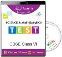 Tupoints Cbse Class 6 Science And Mathematics Offline Test(DVD) RS.1000.00