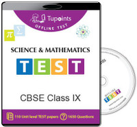 Tupoints Cbse Class 9 Science And Mathematics Offline Test(DVD) RS.1000.00