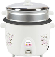 Havells Riso GHCRCBOW070 Electric Rice Cooker with Steaming Feature(1.8 L, White)