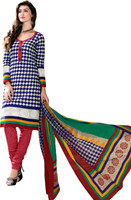 Drapes Cotton Printed Salwar Suit Dupatta Material(Un-stitched)