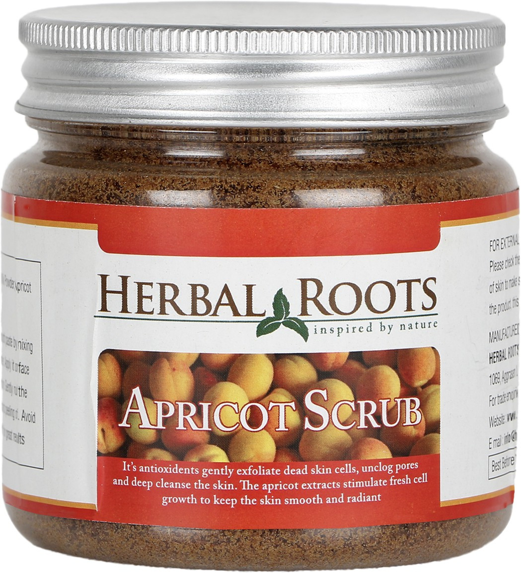 Herbal Roots Anti Blemish, Blackhead Remover And Skin Lightening Apricot Scrub For Face Treatment(100 g)
