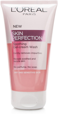 L Oreal Paris Skin Perfection Soothing Gel-Cream for Dry and Sensitive Skin Face Wash(150 ml)