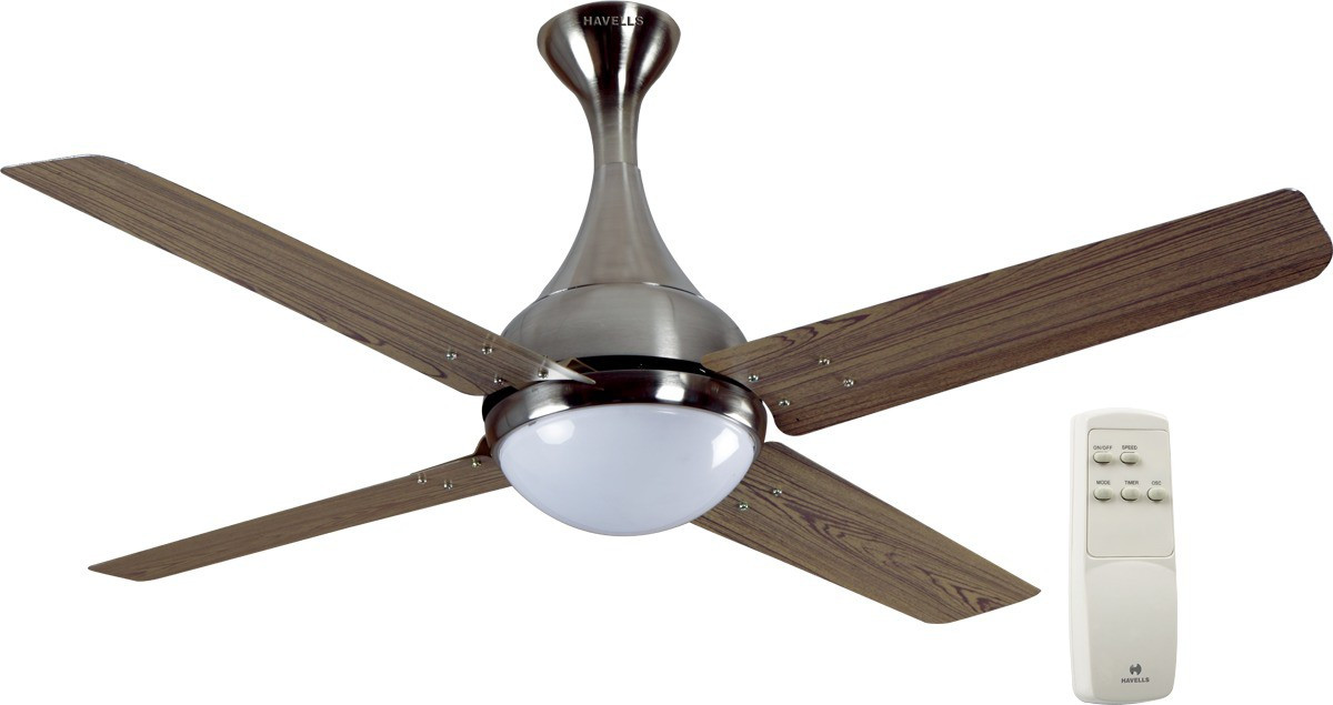 Havells Dew 4 Blade Ceiling Fan Viking Teak Brushed Nickel 1320mm Havells Dew 4 Blade Ceiling Fan Viking Teak Brushed Nickel 1320mm