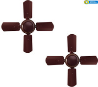 Citron CF002 (Pack of Two) 4 Blade Ceiling Fan(Brown)