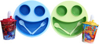 Zasmina macdonal plate & cup - Plastic(Blue, Green)