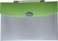 Polen Expanding Series Plastic FC size Folder (A4 Compatible)(Set Of 1, Green) RS.288.00