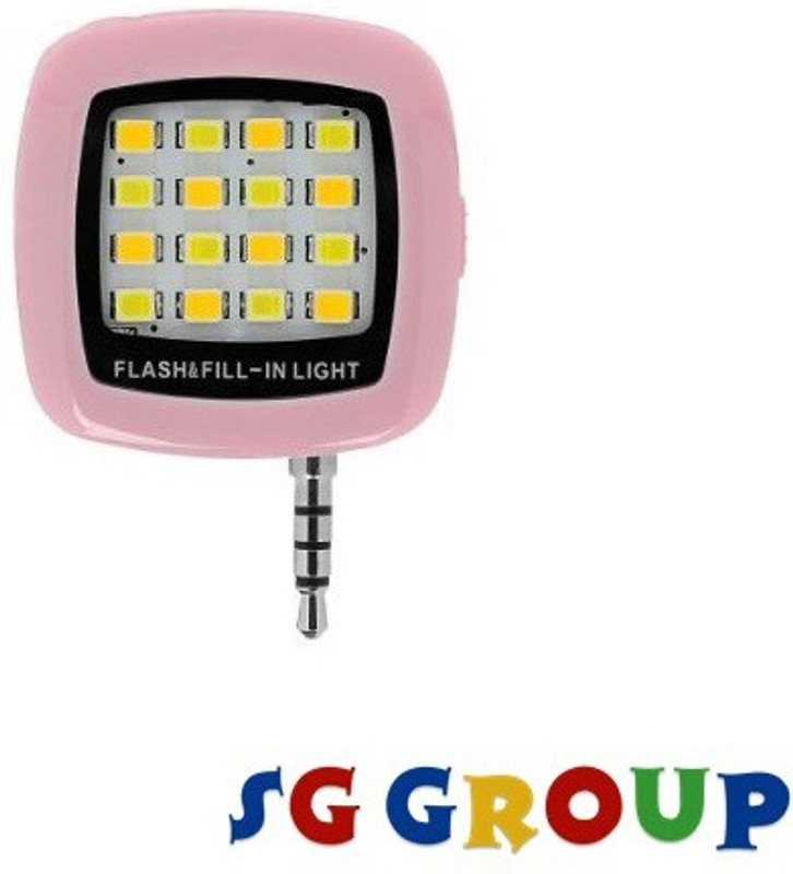 Sg Group 16 LED Mobile Selfie X200 Flash(Pink) RS.198 (90.00% Off) - Flipkart