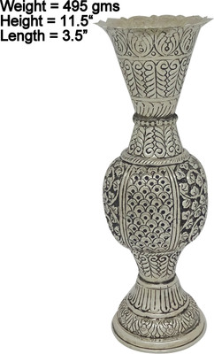 Rajasthan Craft Art Rca-Wmfk-149 Silver Plated Flower Basket without Artificial Flower & Plant