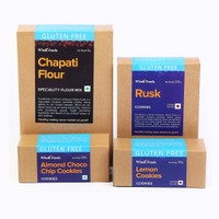 Whole Foods Gluten Free Chapati Mix, Gluten Free Almonds Choco Chip Eggless Cookies, Gluten Free Lemon Cookies, Gluten Free Rusk Combo