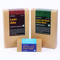 Whole Foods Lean Atta, Gluten Free Nutty Fiber Raisin Cookies Eggless, Low Cal Multigrain Bhel Combo