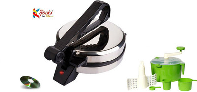 Rocks Kitchen Utilities, Appliances - Rocks electric Roti/Khakhra Maker(Silver)