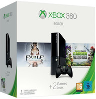 Microsoft Xbox 360E 500 GB with Fable Anniversary and Plants vs Zombies: Garden Warfare(Black) RS.21000.00