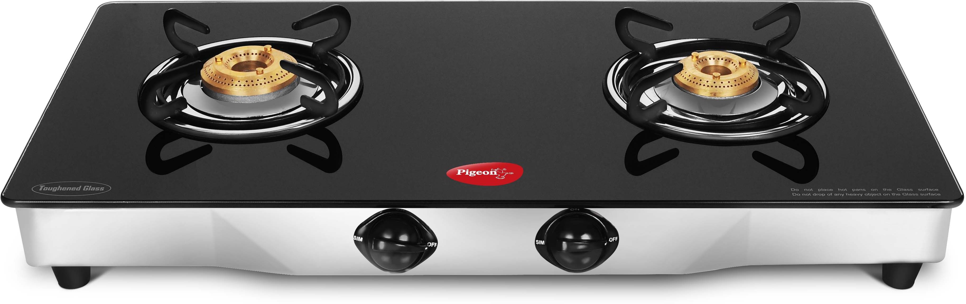 Pigeon Blackline 3 Burners Glass Top Gas Stove Reviews Glass Designs