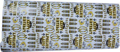 Ashvita Design Studio Happy Birthday Wrapping Paper Set Of 3 Designed Paper Gift Wrapper(Multicolor)