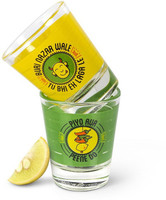 Happily Unmarried Glass Set(60 ml, White, Pack of 2) RS.299.00