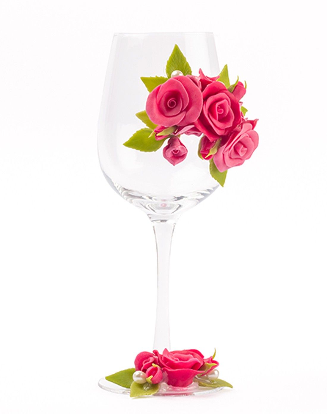 View Floral Wine Glass Attractive Design exclusive Offer Online(kitchen dining)