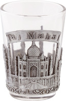 Prachin Shot Taj and India Glass(50 ml, White, Pack of 1)