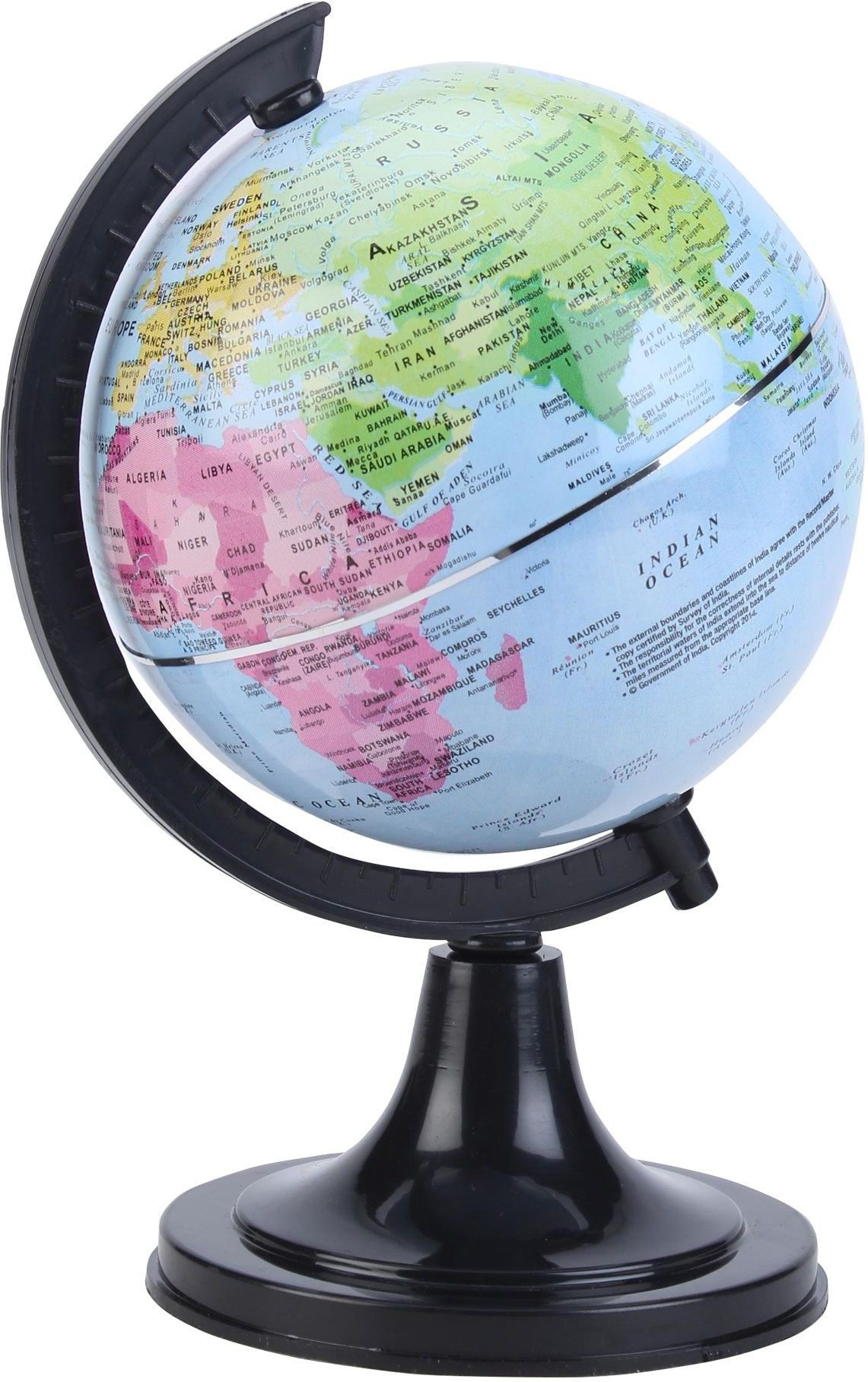 Globes Winners Ornate 404 Black Desk Table Top Political World Globe Small Blue
