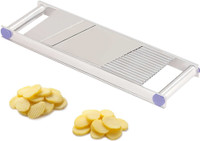 Patidar Polymers 2 In 1 Stainless Steel Potato, Carrot Slicer(Silver) RS.165.00