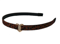 Modish Look Animal Print Hair Band(Brown, Blue)