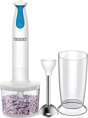 Hand Blenders - Usha NutriChef with Chopper 300 W Hand Blender(White)