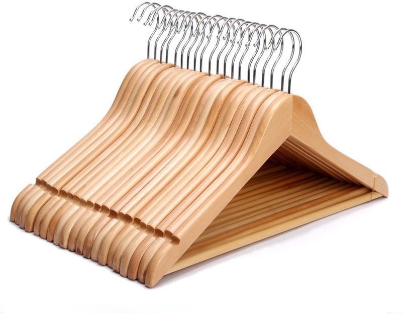Phoenix Wooden Pack of 20 Cloth Hangers RS.1295 (29.00% Off) - Flipkart