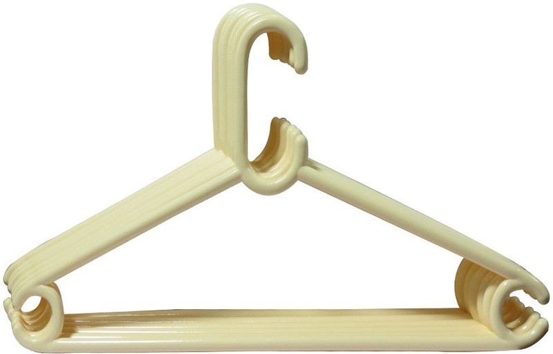 Hanbao 999-OW Plastic Pack of 12 Cloth Hangers(White) RS.480 (29.00% Off) - Flipkart