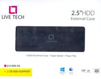 Live Tech LT - 2.5 Laptop Ext SATA Hard Disk Case(For All 2.5 inches Laptop Internal Hard Drive, Black)
