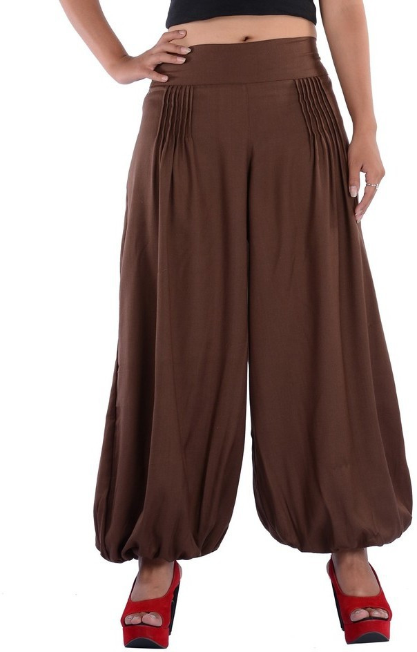 Indi Bargain Solid Viscose Womens Harem Pants