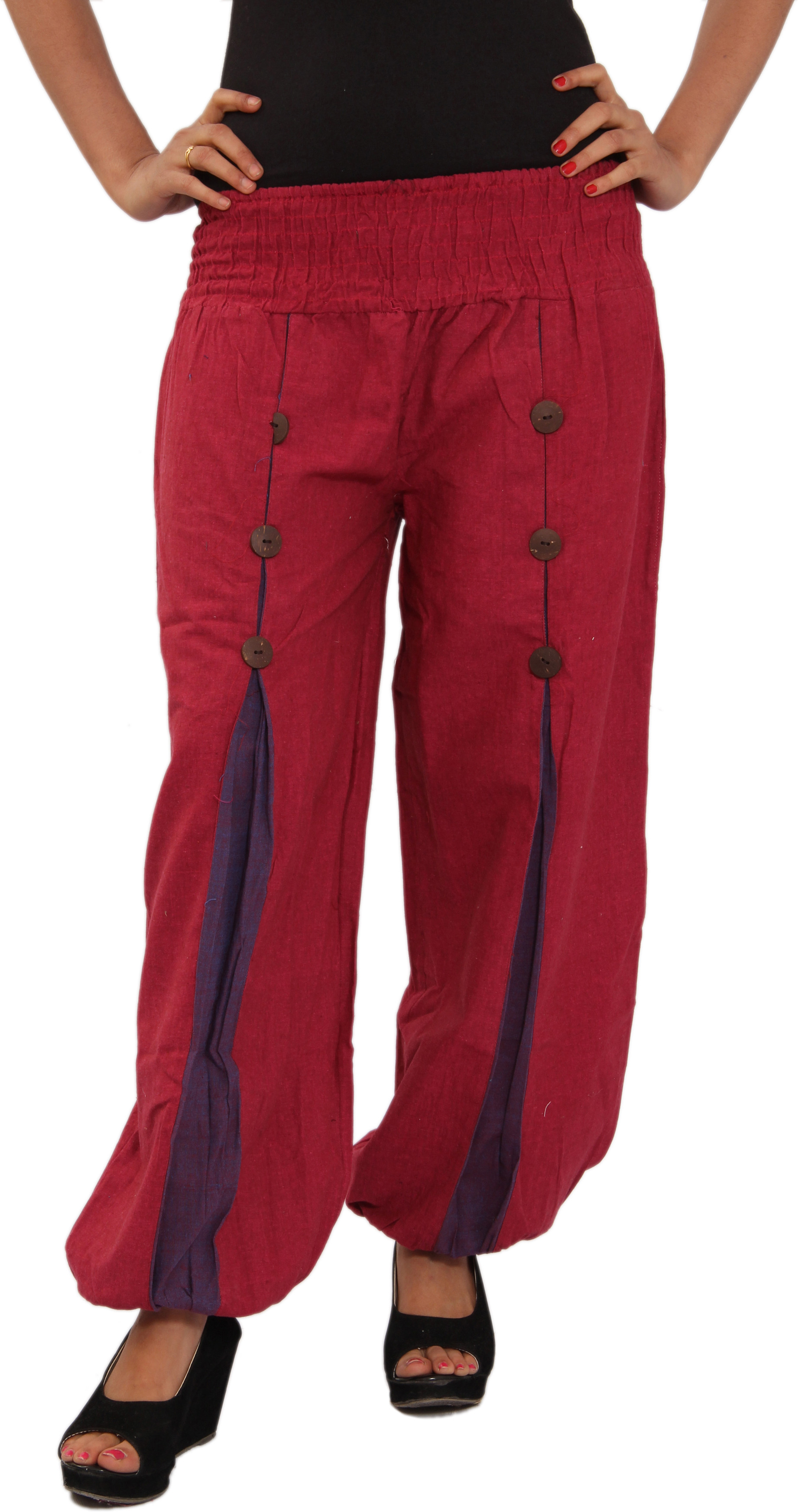 Shop Rajasthan Self Design Cotton Womens Harem Pants