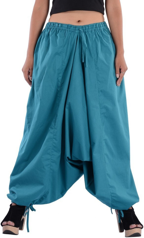 Indi Bargain Solid Cotton Womens Harem Pants