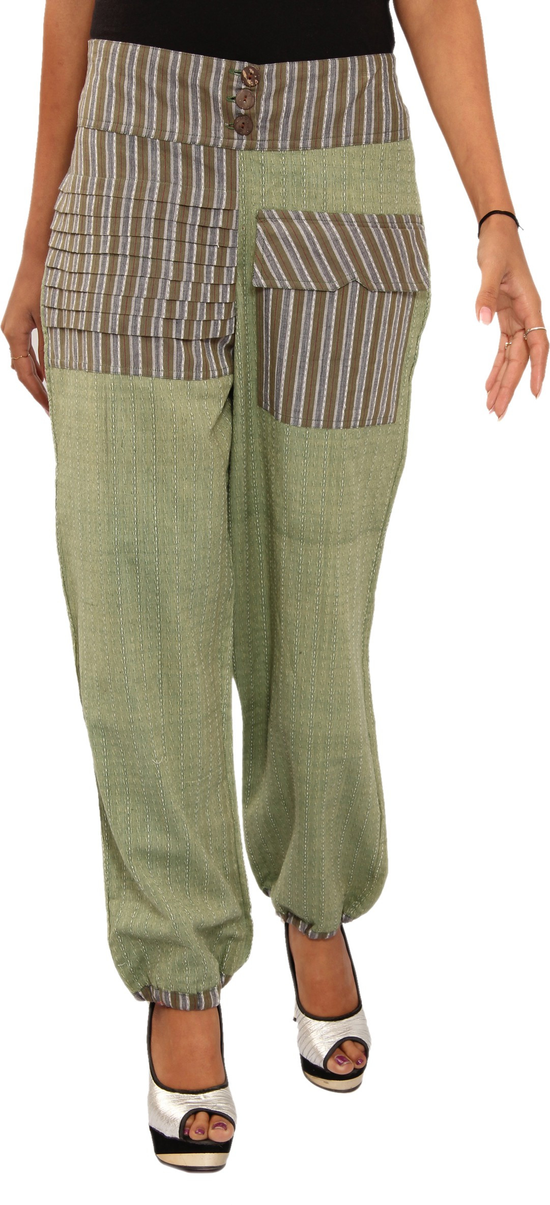 Shop Rajasthan Self Design Cotton Womens Harem Pants