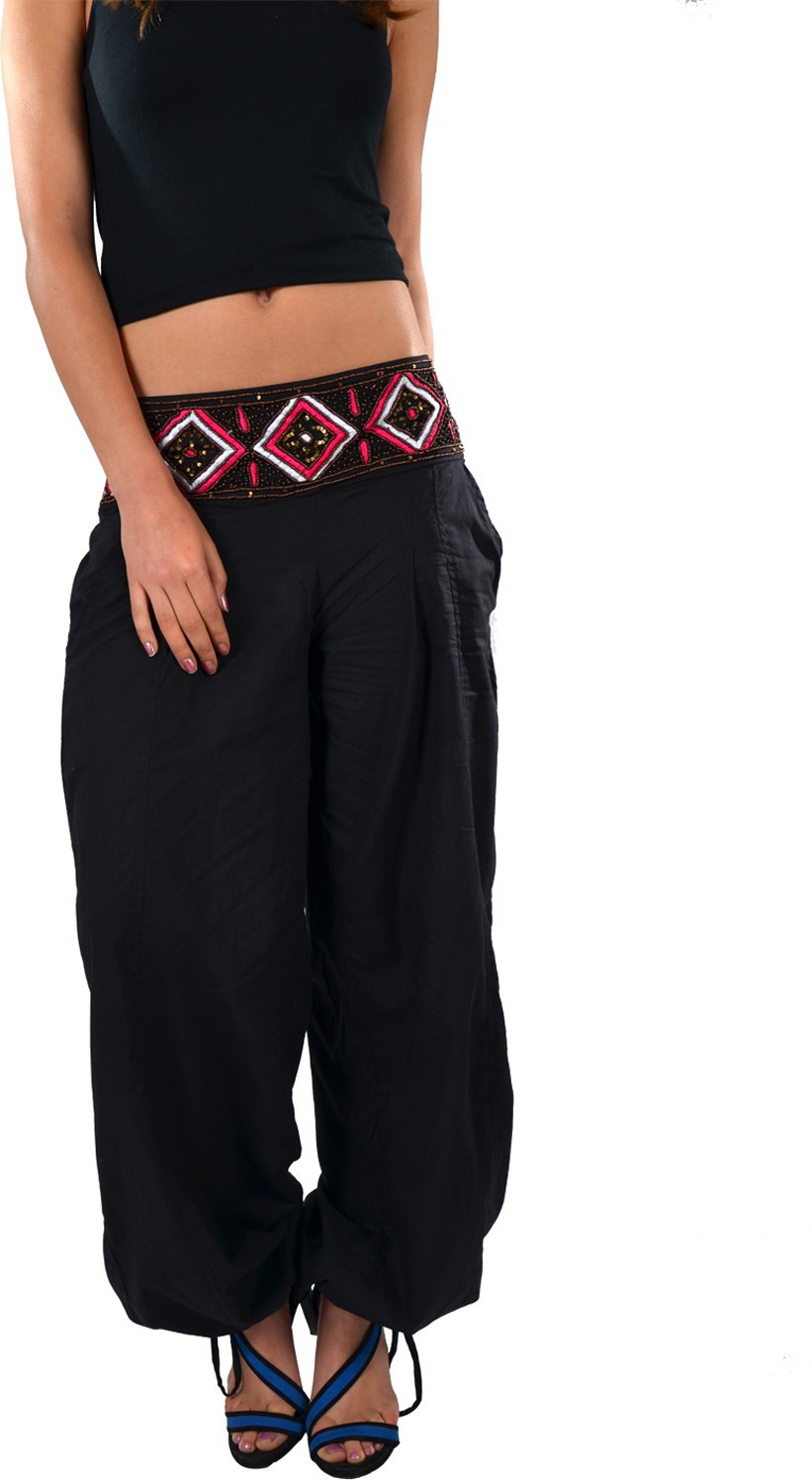 Striyah Couture Embroidered Cotton Womens Harem Pants