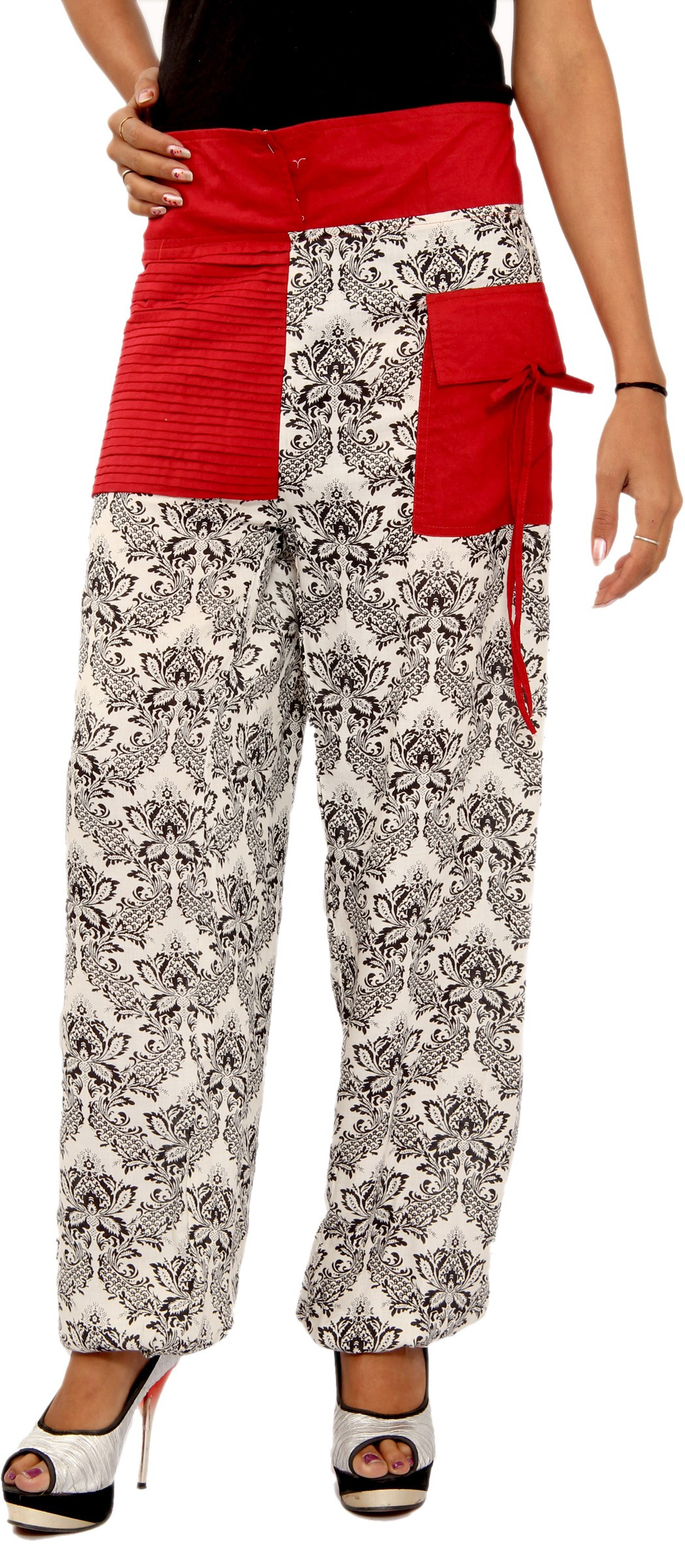 Shop Rajasthan Self Design Cotton Womens Harem Pants