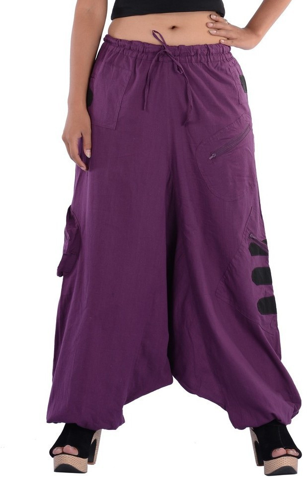 Indi Bargain Solid Cotton Womens Harem Pants