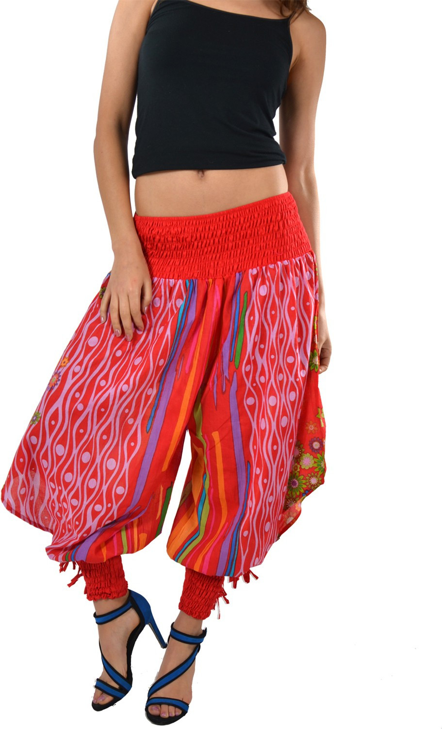 Striyah Couture Printed Cotton Womens Harem Pants