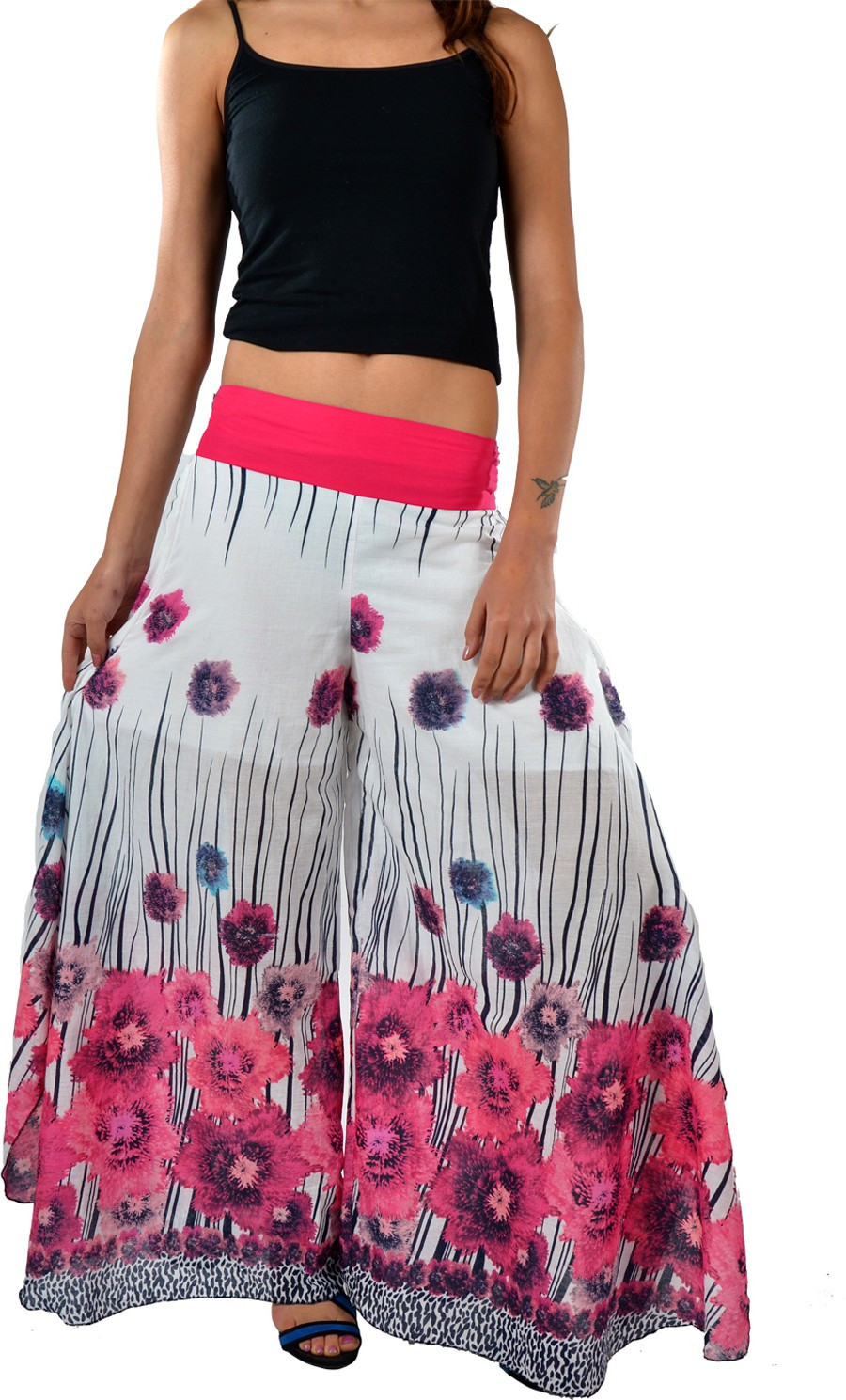 Striyah Couture Floral Print Cotton Womens Harem Pants